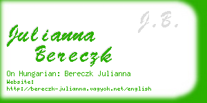 julianna bereczk business card
